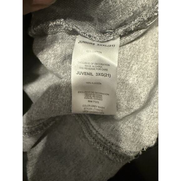 MTV VTG STYLE 2020 Distressed Gray Denim Jean Jacket Embroidered Patch XXXL(21) - Picture 4 of 9